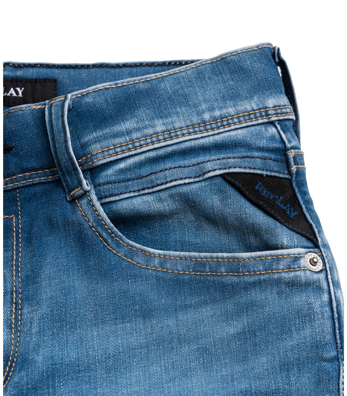 BOY 10.5 OZ ハイパーレックスストレッチ デニムパンツ WALLYS 詳細画像 ライトブルーデニム 5